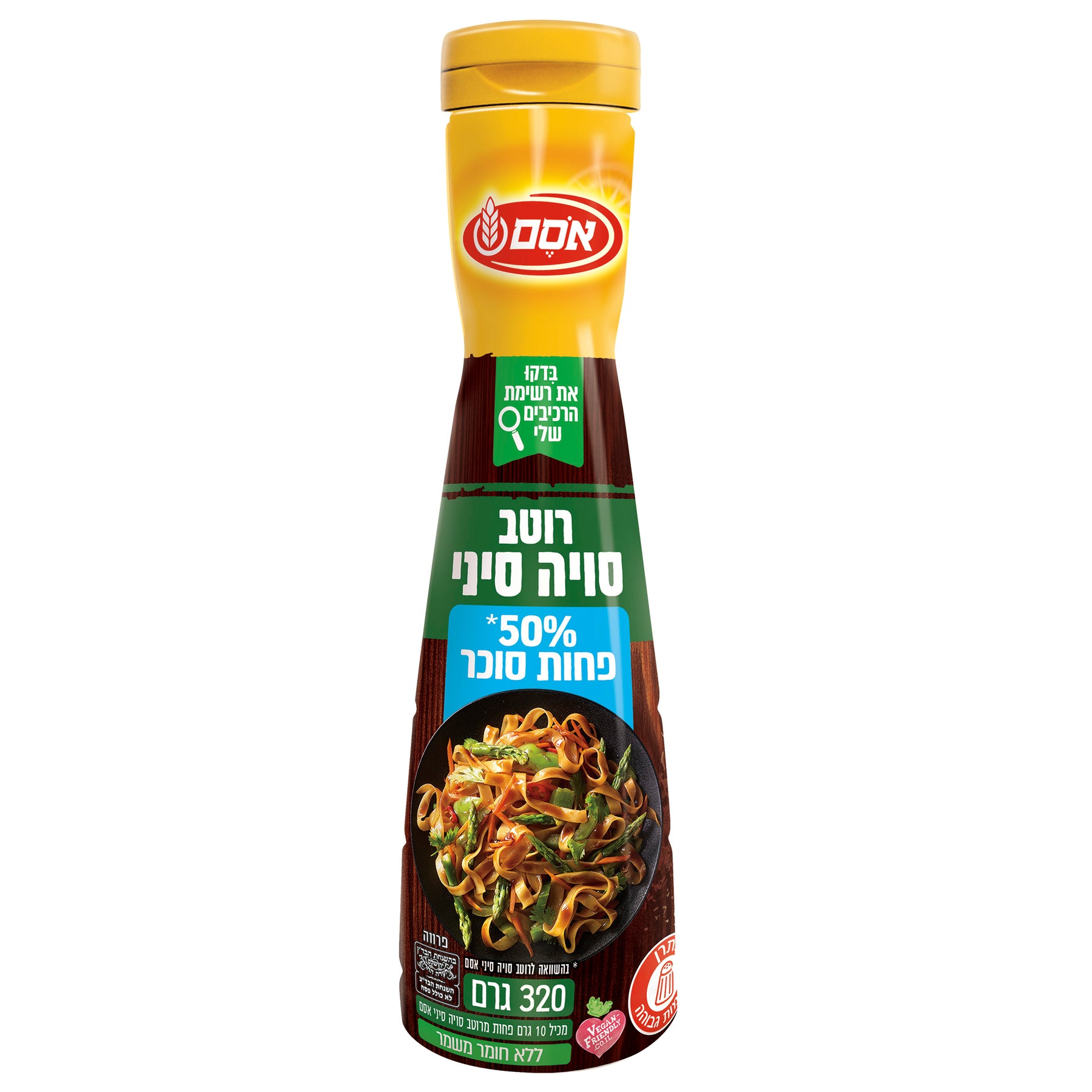 רוטב סויה סיני פחות סוכר